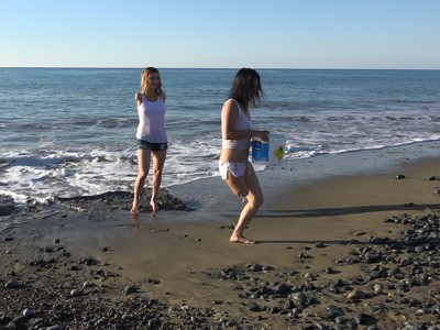 Alessia & Svetlana - Ocean and Carwash 4k